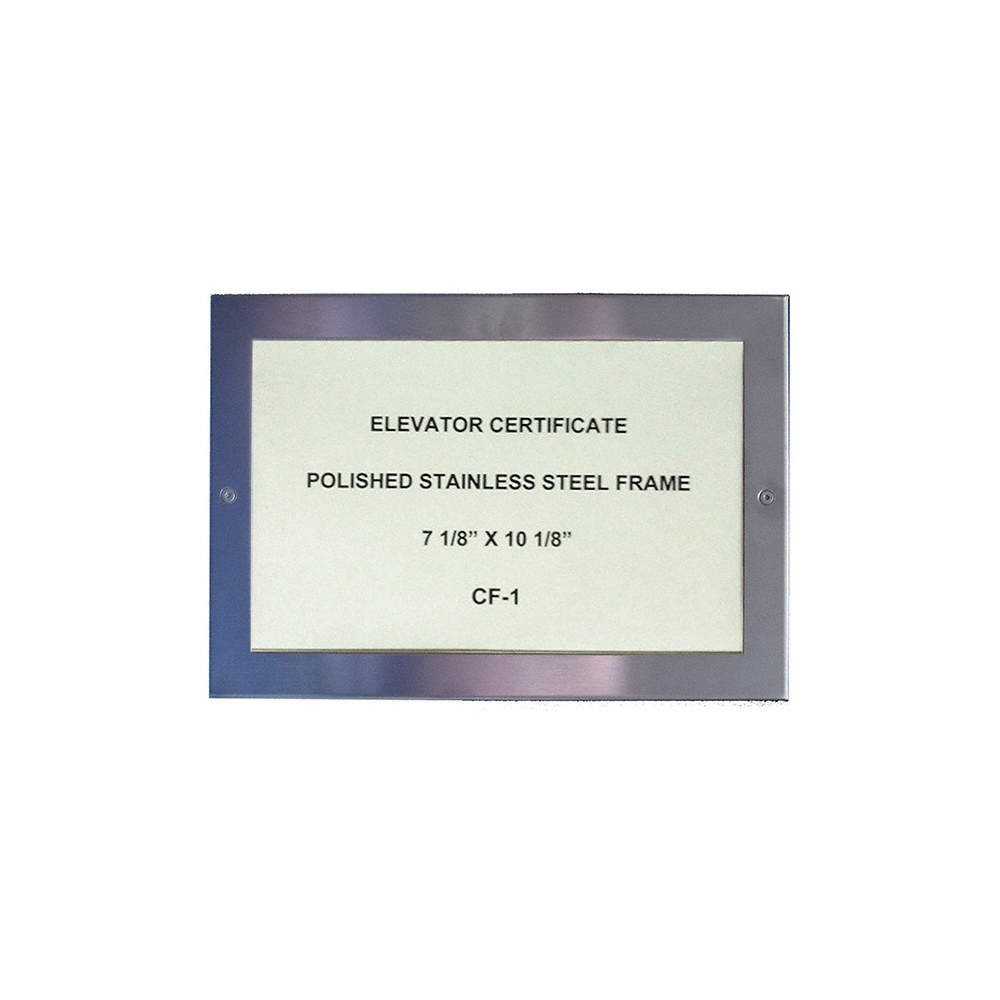 FRED SILVER CF-1 Certificate Frame,Silver,7 1/8in H 798A49