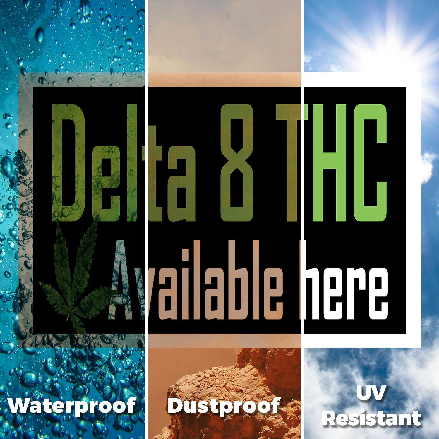 Delta 8 THC Available Here Yard Sign Herbal Wellness, CBD Shops, Customer Ready