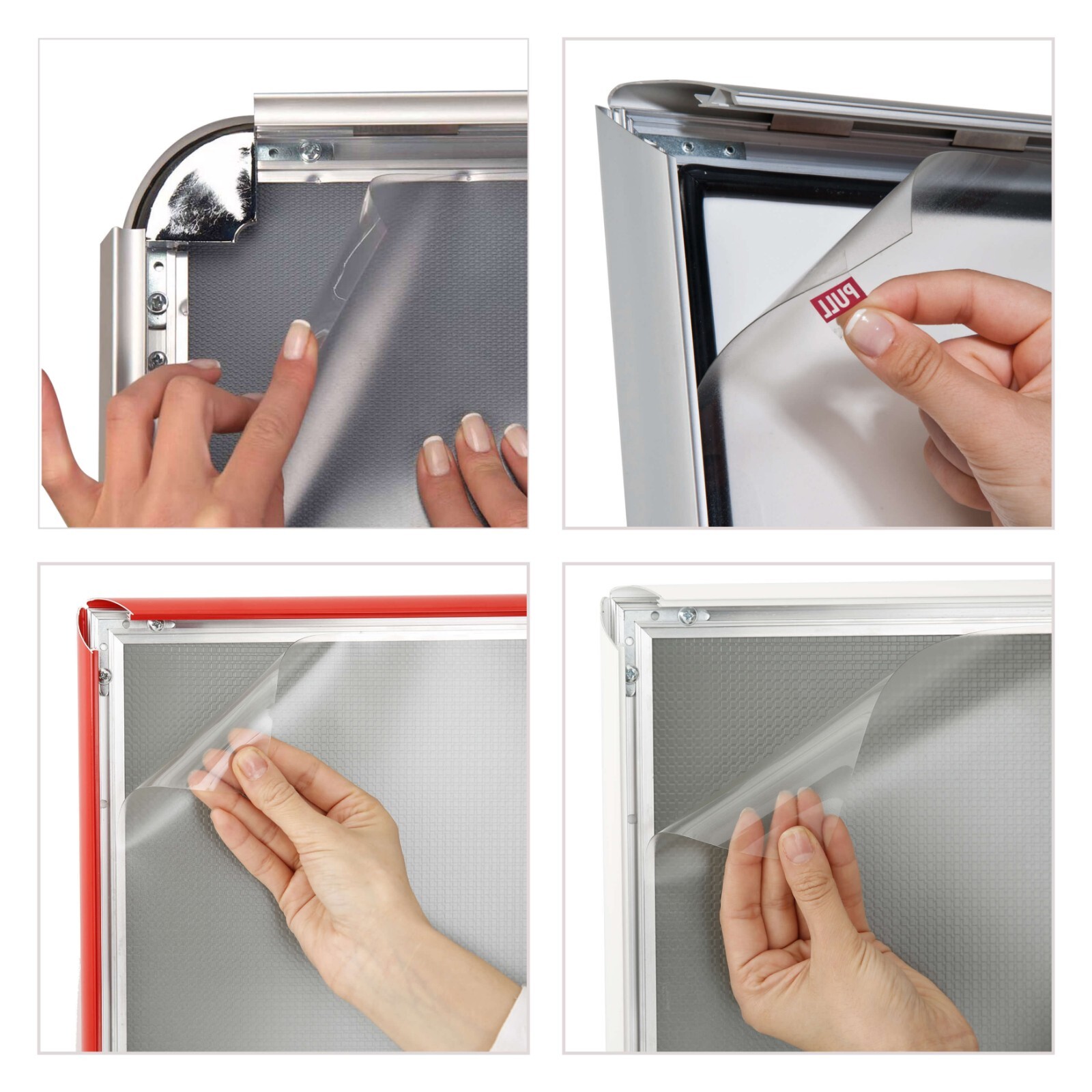 Anti-Reflex PET Cover 14×22″ Clear Lens for Business Slide-In Snap Poster Frames