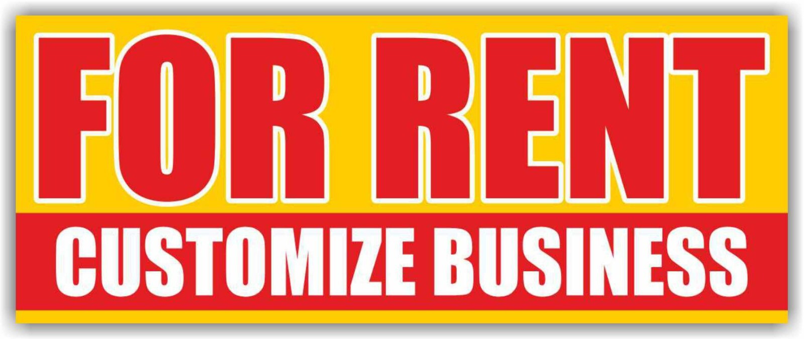 FOR RENT Advertising Banner Vinyl Mesh Sign lease rental space CUSTOMIZE BUSINES
