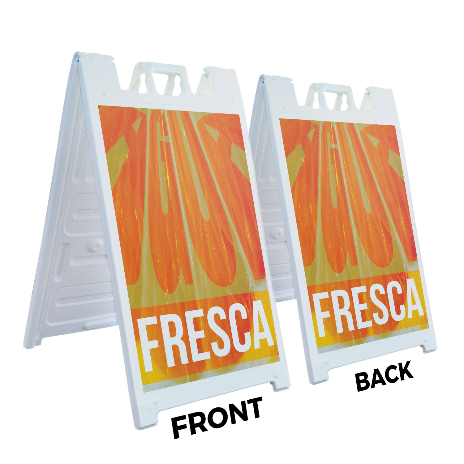 Agua Fresca Heavy Duty A-Frame Sidewalk Sign Fresh Drinks Juice Stands Summer