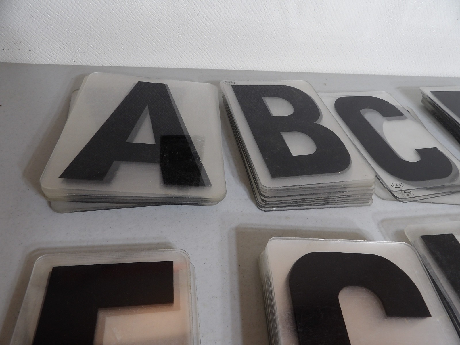 Large Lot of 6″ Tall Marquee Sign Hard Plastic Letters ( Cal Brand )