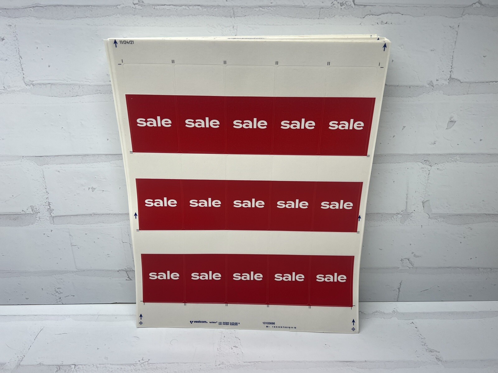SALE Stickers Self-Adhesive 89 Sheets, 15 Labels per Sheet For 1335 Total Labels