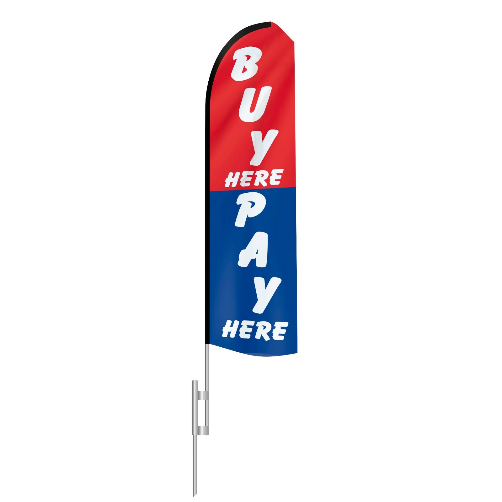 EZ Line Used Car Dealership Swooper Feather Flag 15ft Auto Sales 3 Dealer Flags