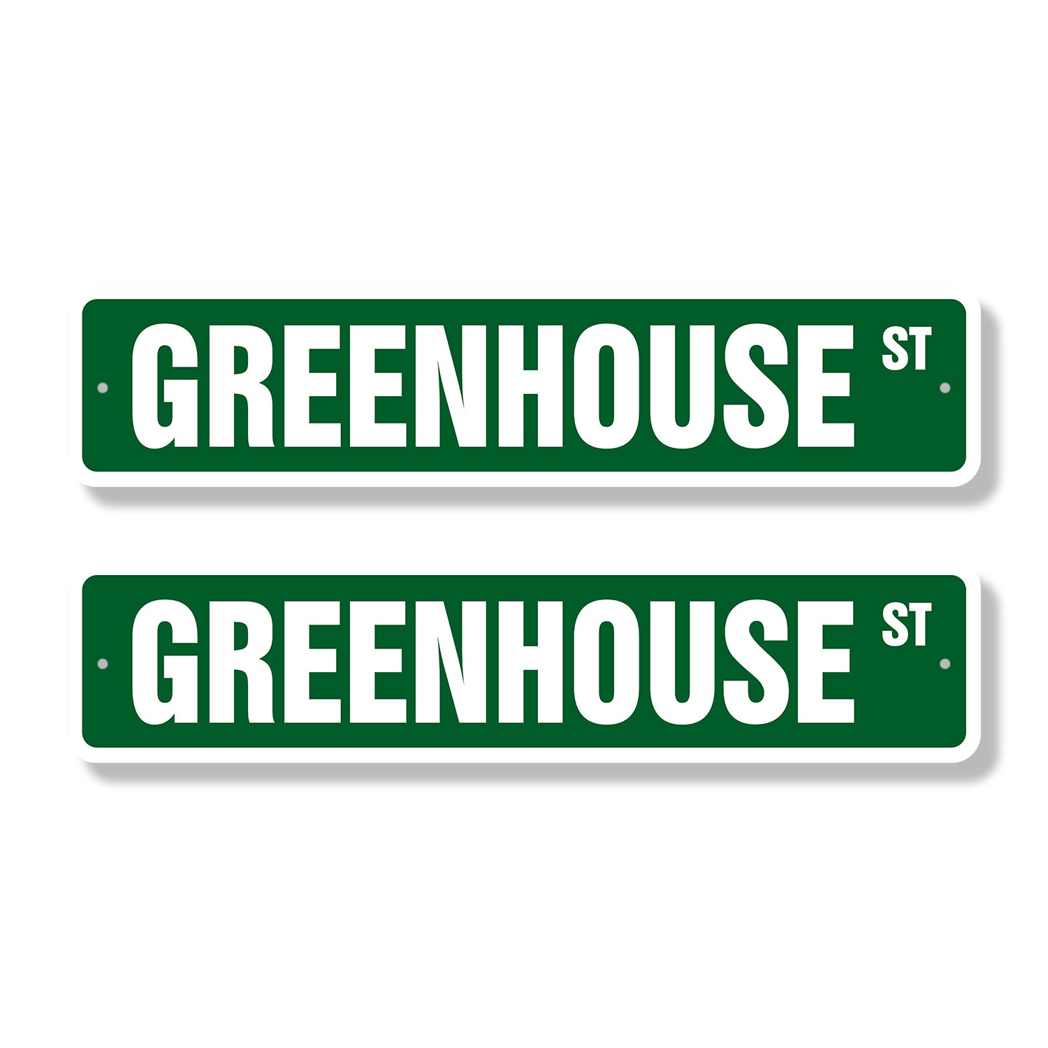 GREENHOUSE Street Sign (2 Pack) flowers plants florist landscape landscaper