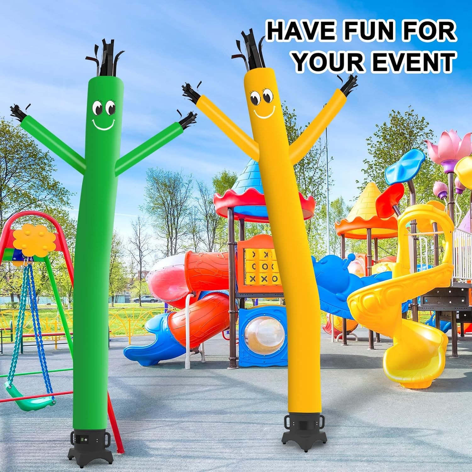 10ft Air Sky Puppet Dancing Dancer with 1/2HP Blower Complete Set, (Green)