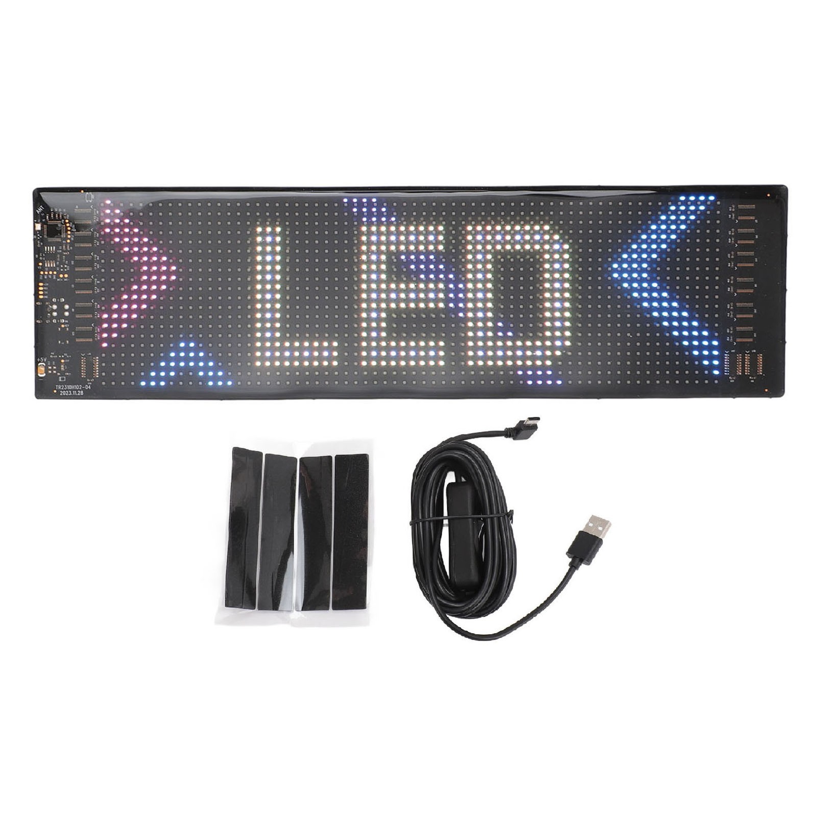 LED Car Sign Professional 13.7×4.0inch Thin Waterproof Scrolling Programmab IFZL