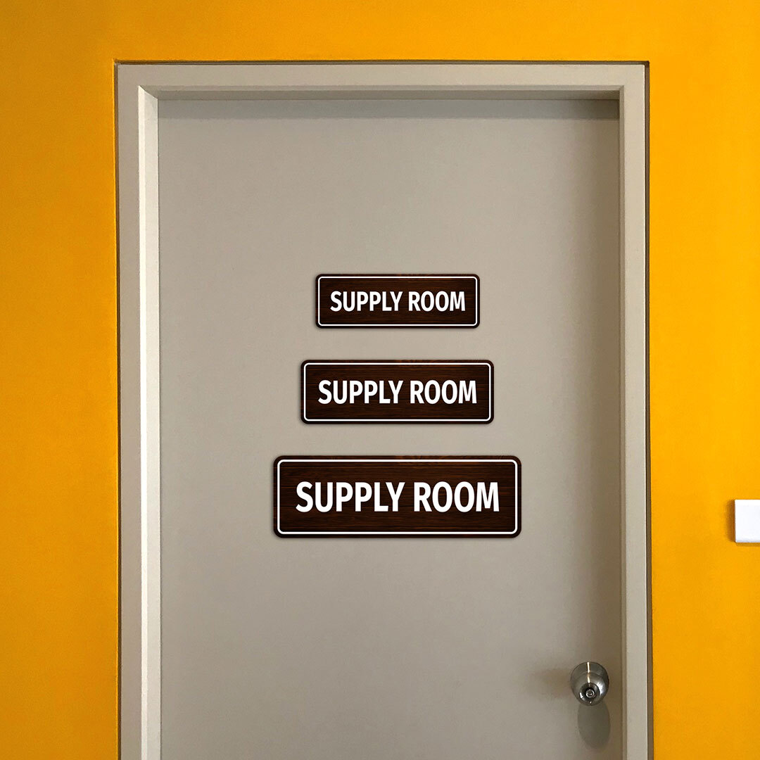 Standard Plus Supply Room Wall or Door Sign | Office & Home Decor