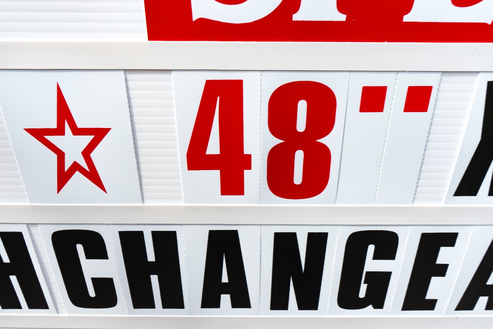 4″ Big Changeable Letter Message Sign Menu Price Marquee Reader Board 48″x 32″