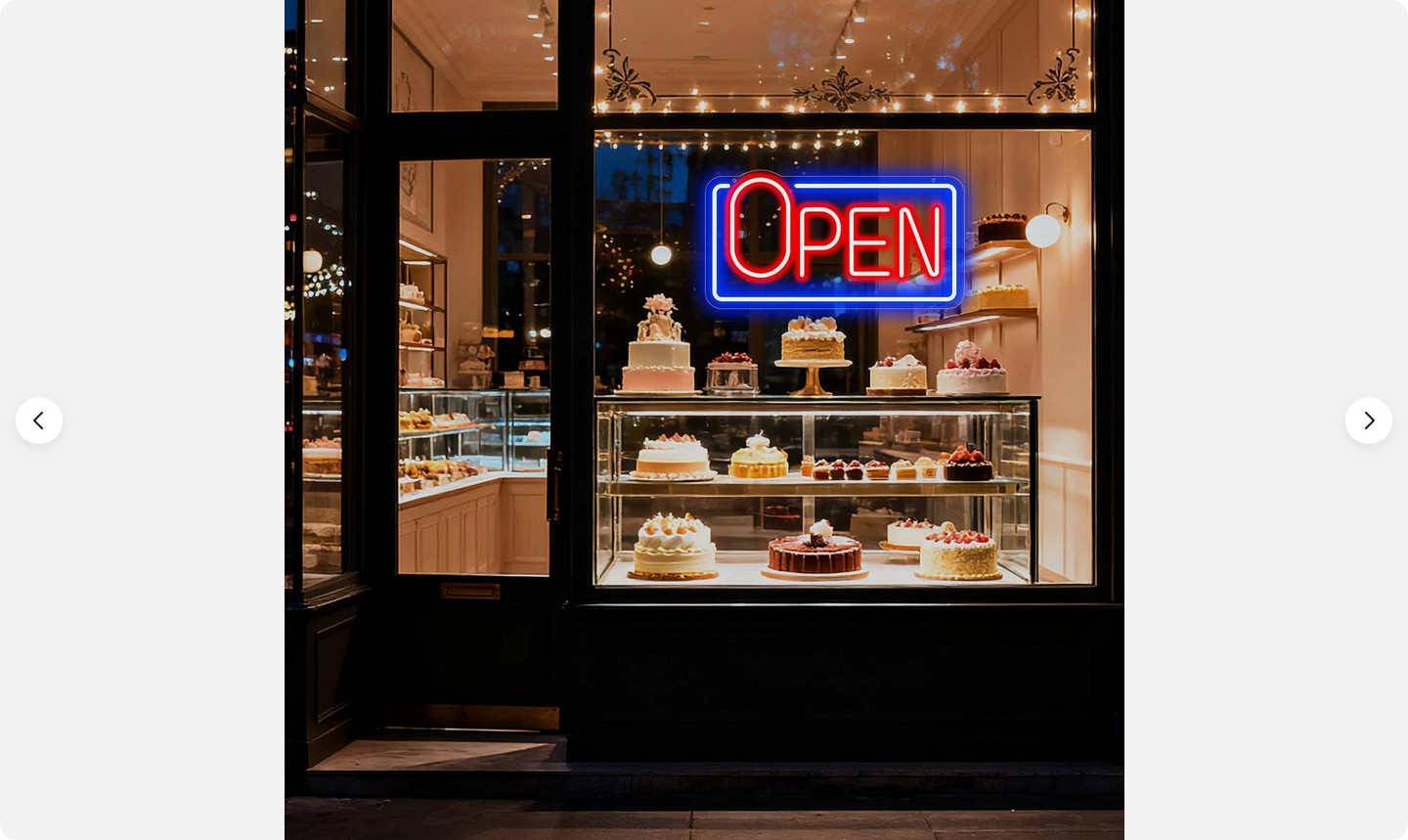 22″ X 11.8″ LED Neon Open Sign for Business Window, Light up Open Sign for Store