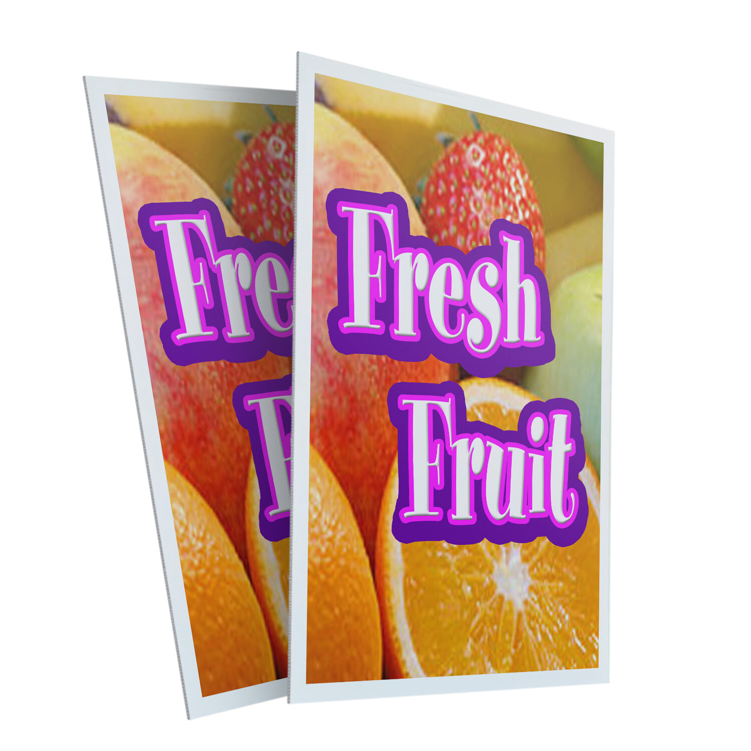 A-frame Sidewalk Coroplast Fresh Fruit 24″ x 36″ Double Sided A-Frame Sidewalk S