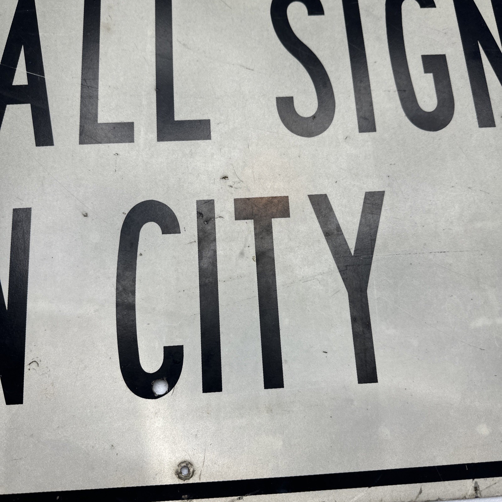 Permit Required For All Signs In City Aluminum Sign 24×30