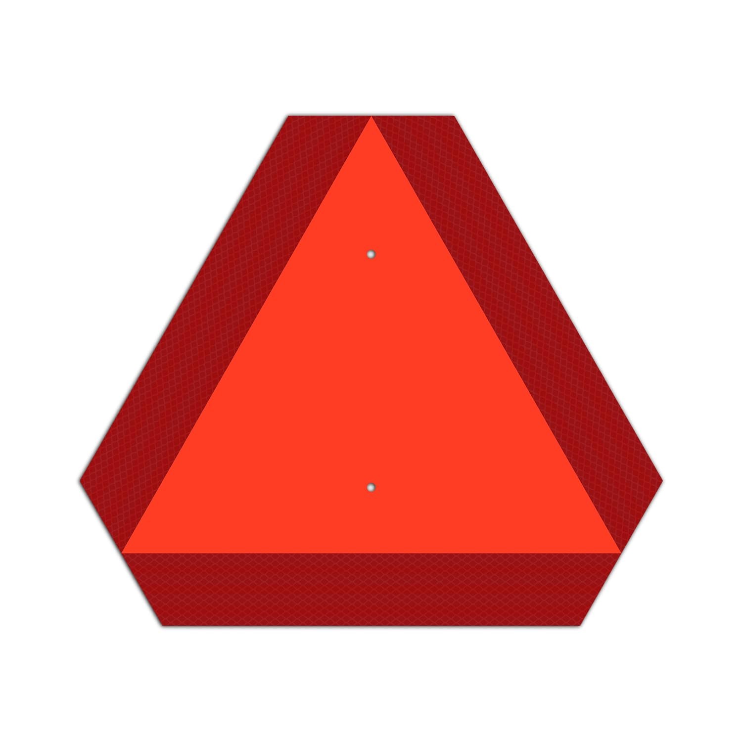 Señal triangular de aluminio para vehículos de movimiento lento (tractor)