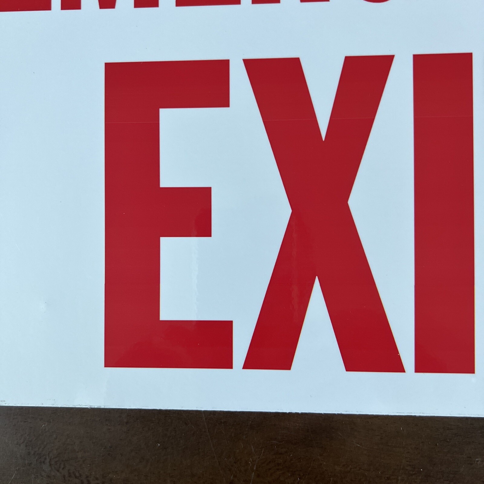 BAZIC Products Emergency Exit Sign, 9″ X 12″ Aluminum