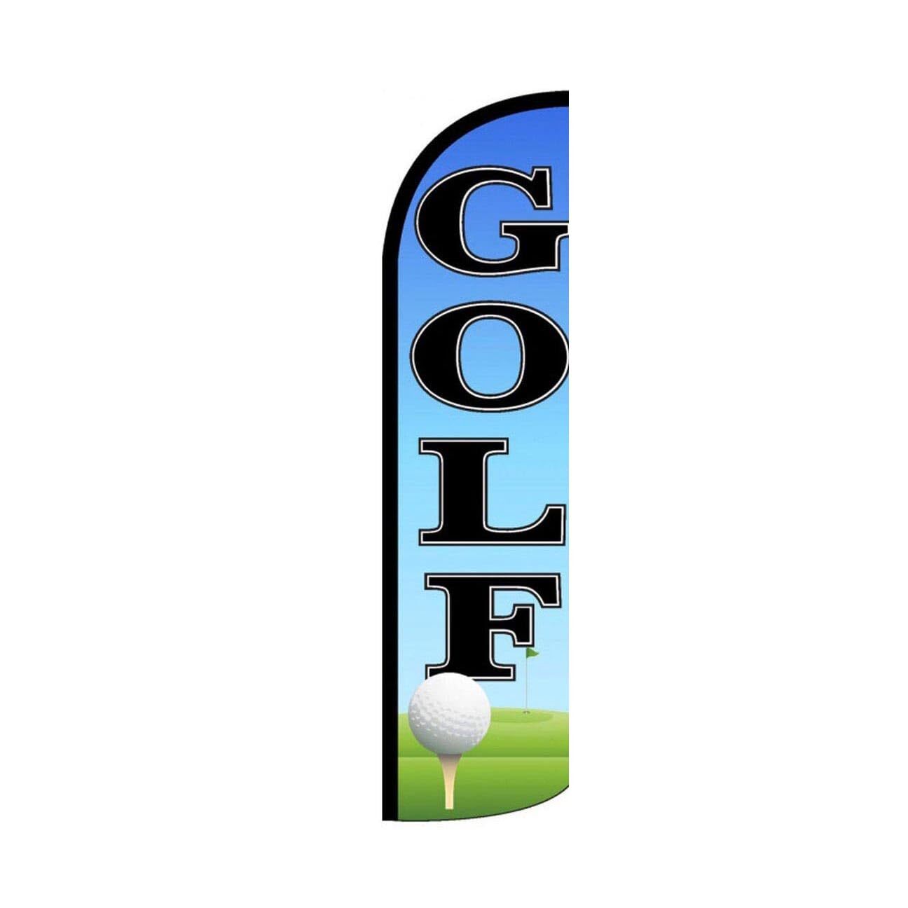 Golf Swooper Flutter Feather Flag | 3ft W x 11.5ft Tall