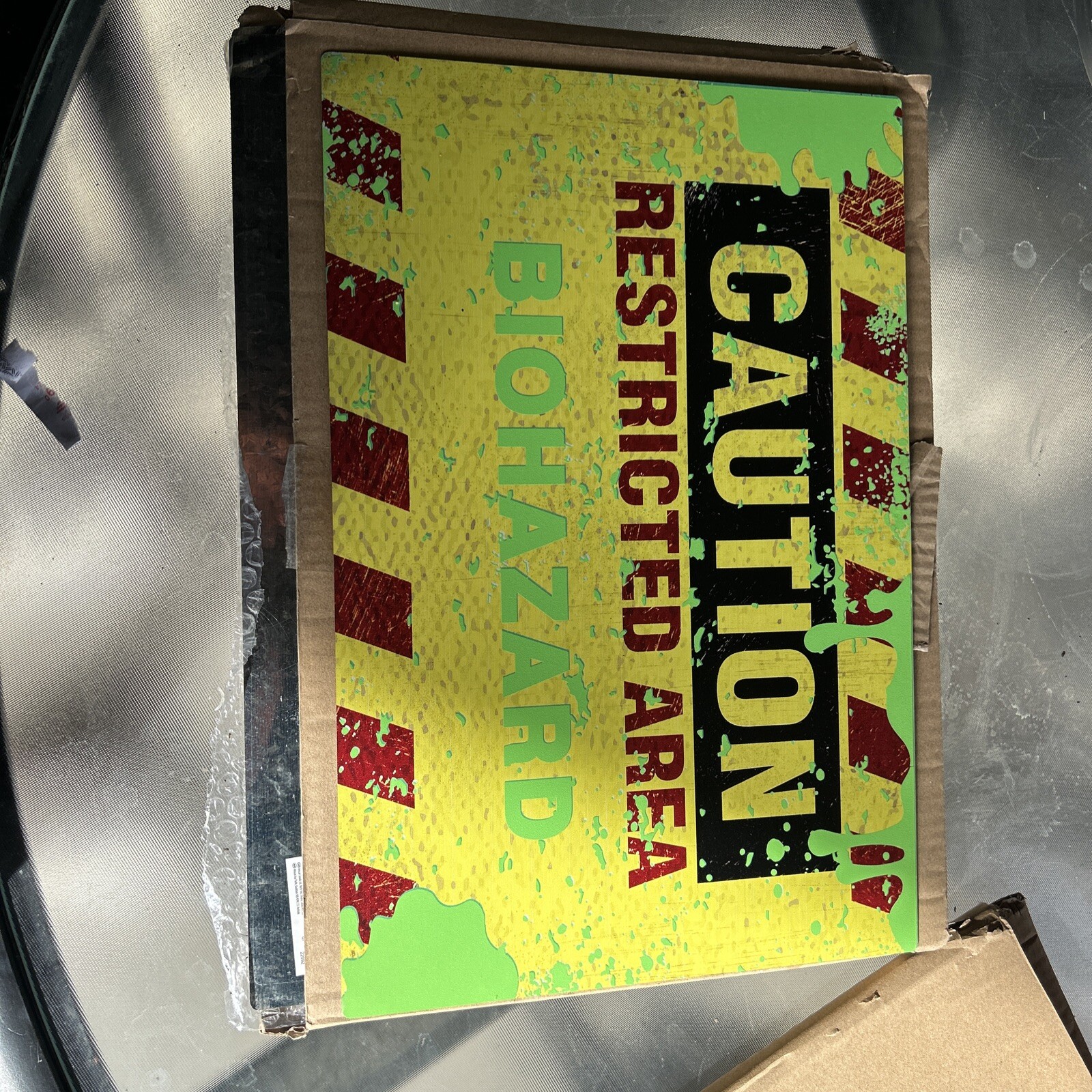 Biohazard Metal Hanging Sign -11″ x 16 1/2″ | 1 Count – Durable Warning Sign