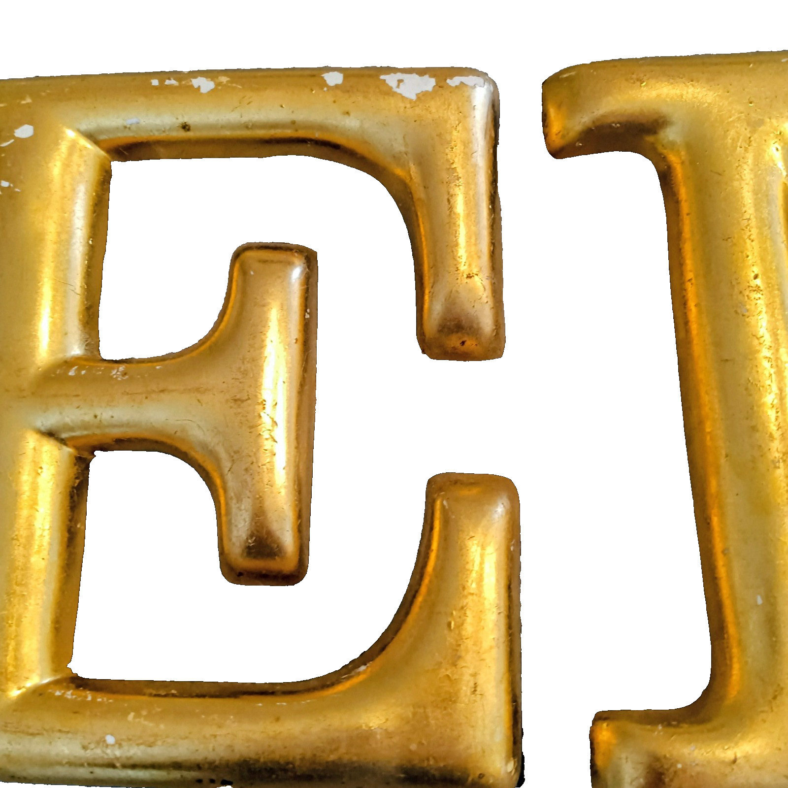 ENTER or RENT Individual Letters Vintage Gold 6″ individual Gold Letters