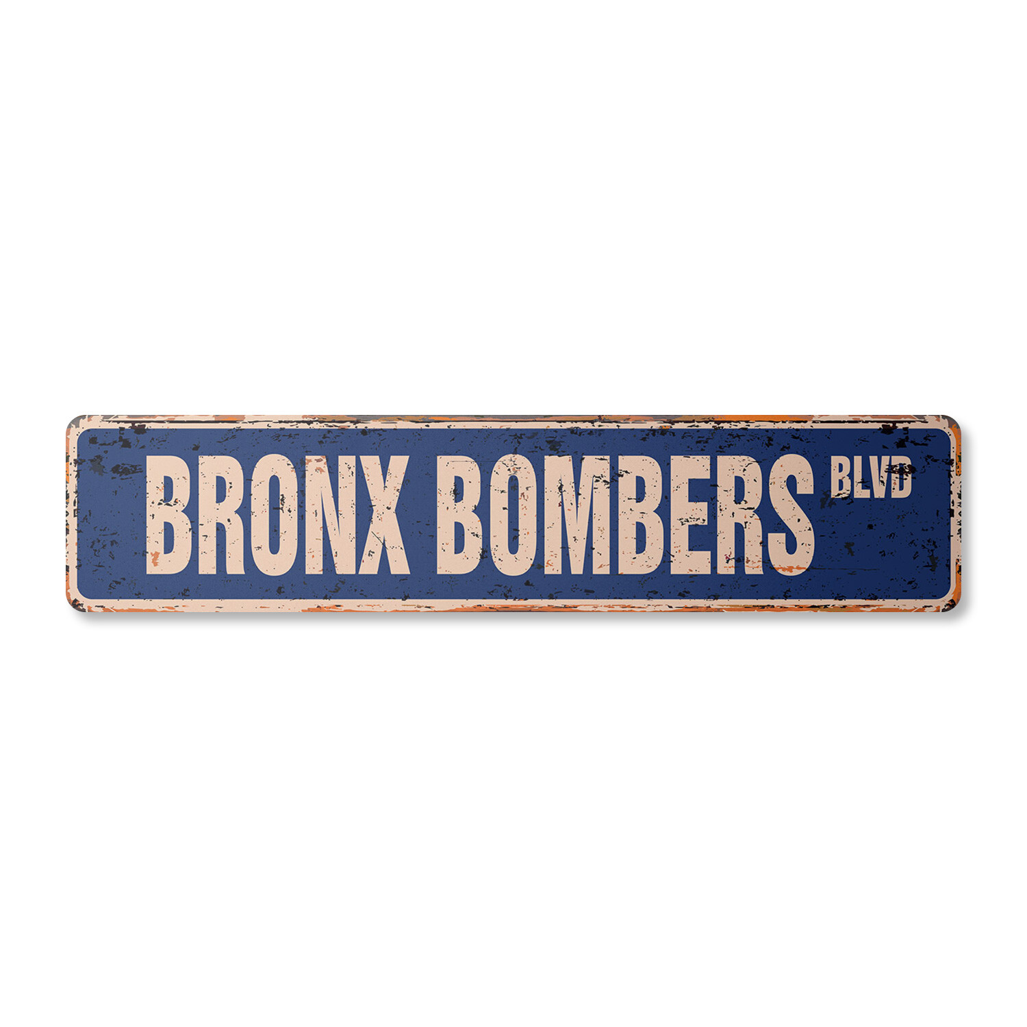BRONX BOMBERS Vintage Street Sign Metal Plastic new york baseball fan NY