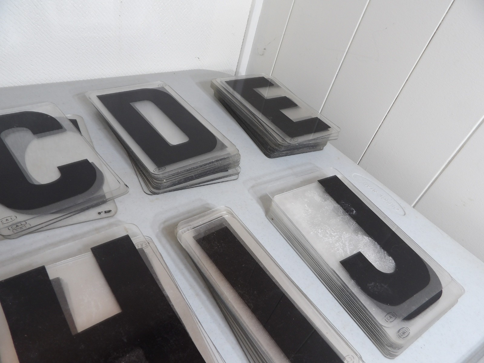 Large Lot of 6″ Tall Marquee Sign Hard Plastic Letters ( Cal Brand )