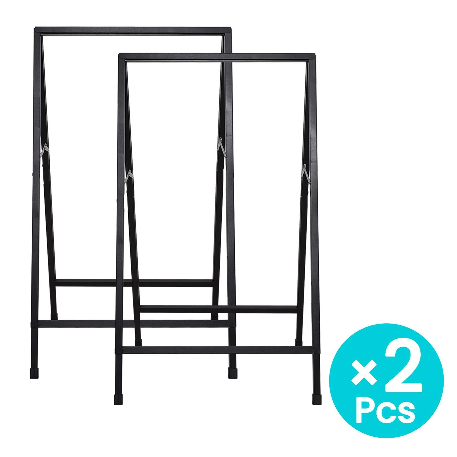 A-Frame Sidewalk Sign 24 x 36 Inch, Portable Double-Sided Sandwich Board 2 Pack