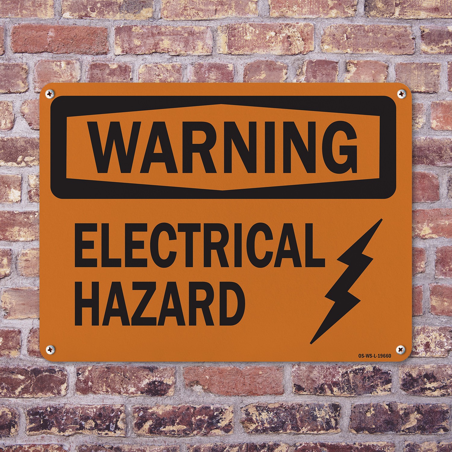 Electrical Hazard OSHA Warning Sign Metal, Plastic, Or Decal – 5 or 10 Pack