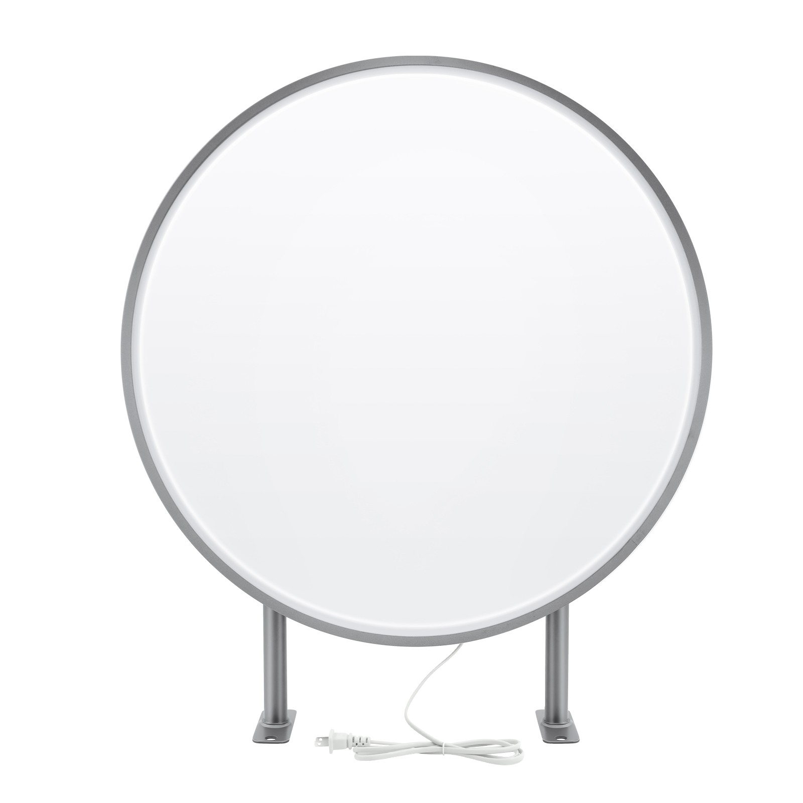 24Inch LED Round Sign Light Box Advertising Projecting Light Box Double Sided