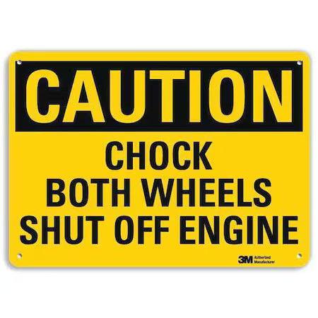 Lyle U4-1125-Ra_10X7 Safety Sign, 7 In Height, 10 In Width, Aluminum, Vertical