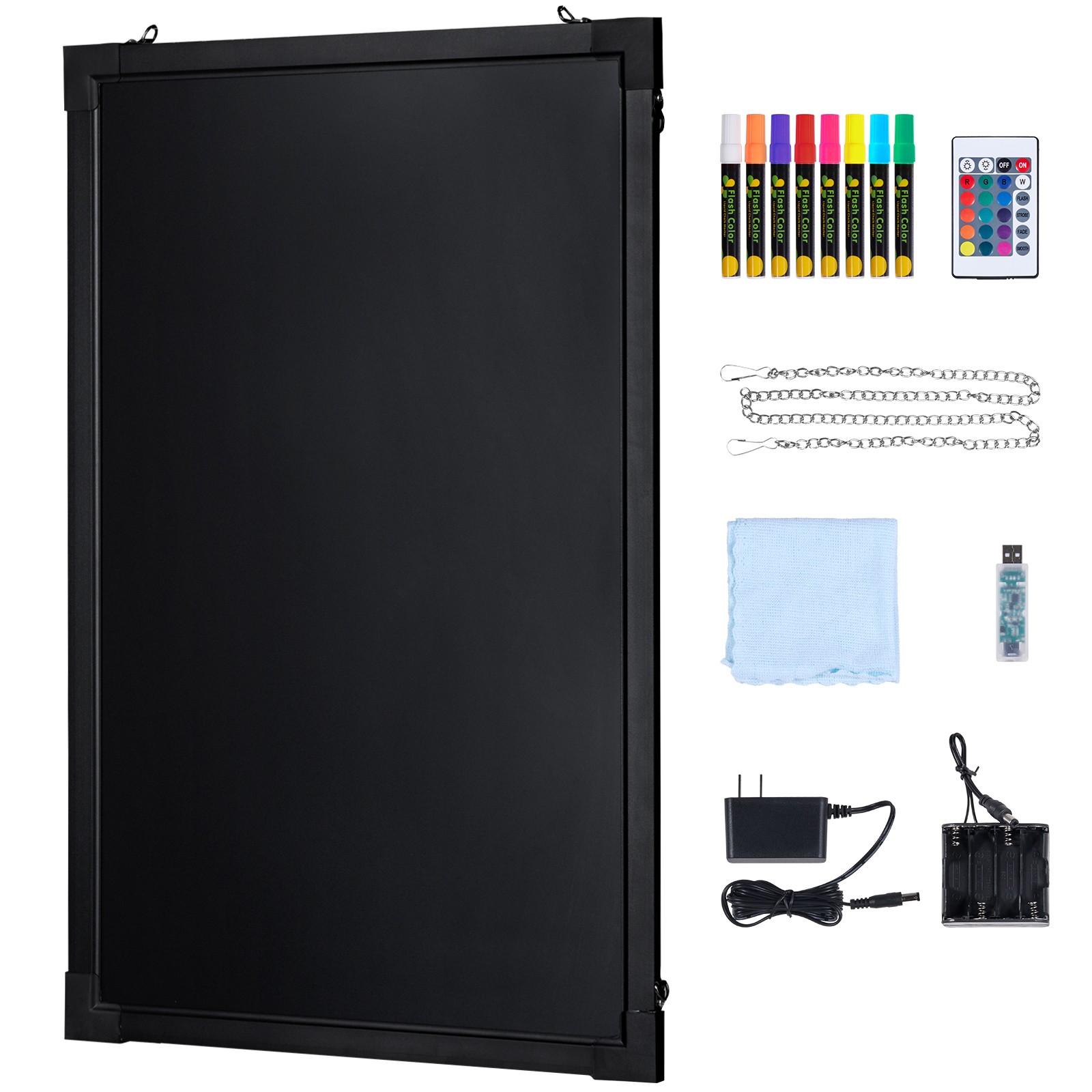 Uimoso Illuminated LED Chalkboard 24″x16″ with Erasable Writing Surface