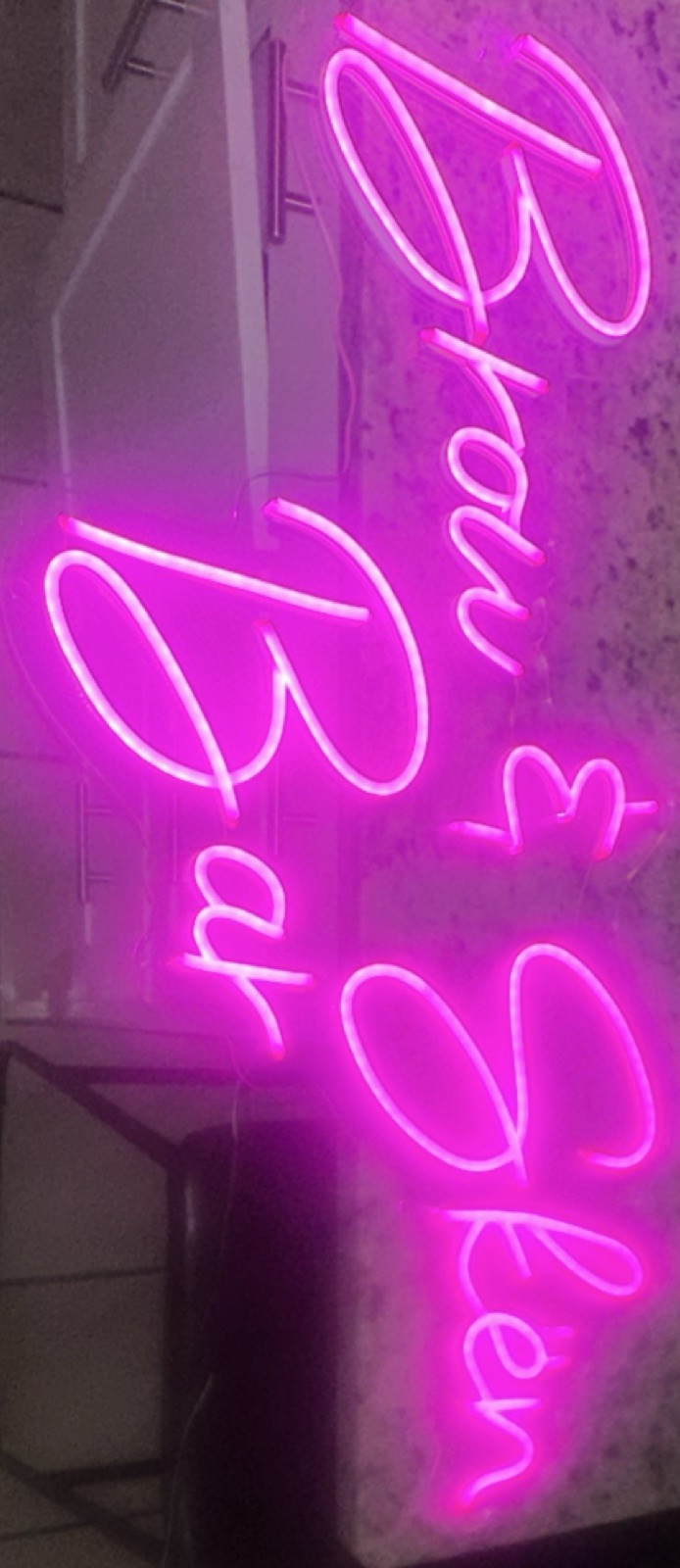 THOMSON Pink Neon Illuminated Sign Model 5-2435A Electric Includes Hardware