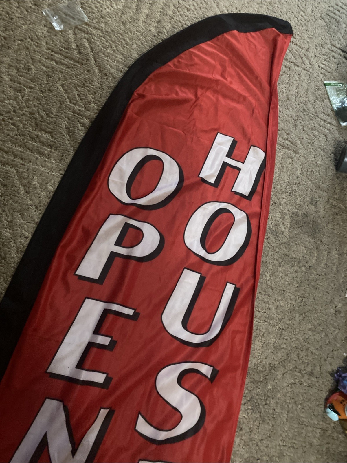 Open House Agent Inside Real Estate Feather Flag 6Ft Red Sign Replacement Only