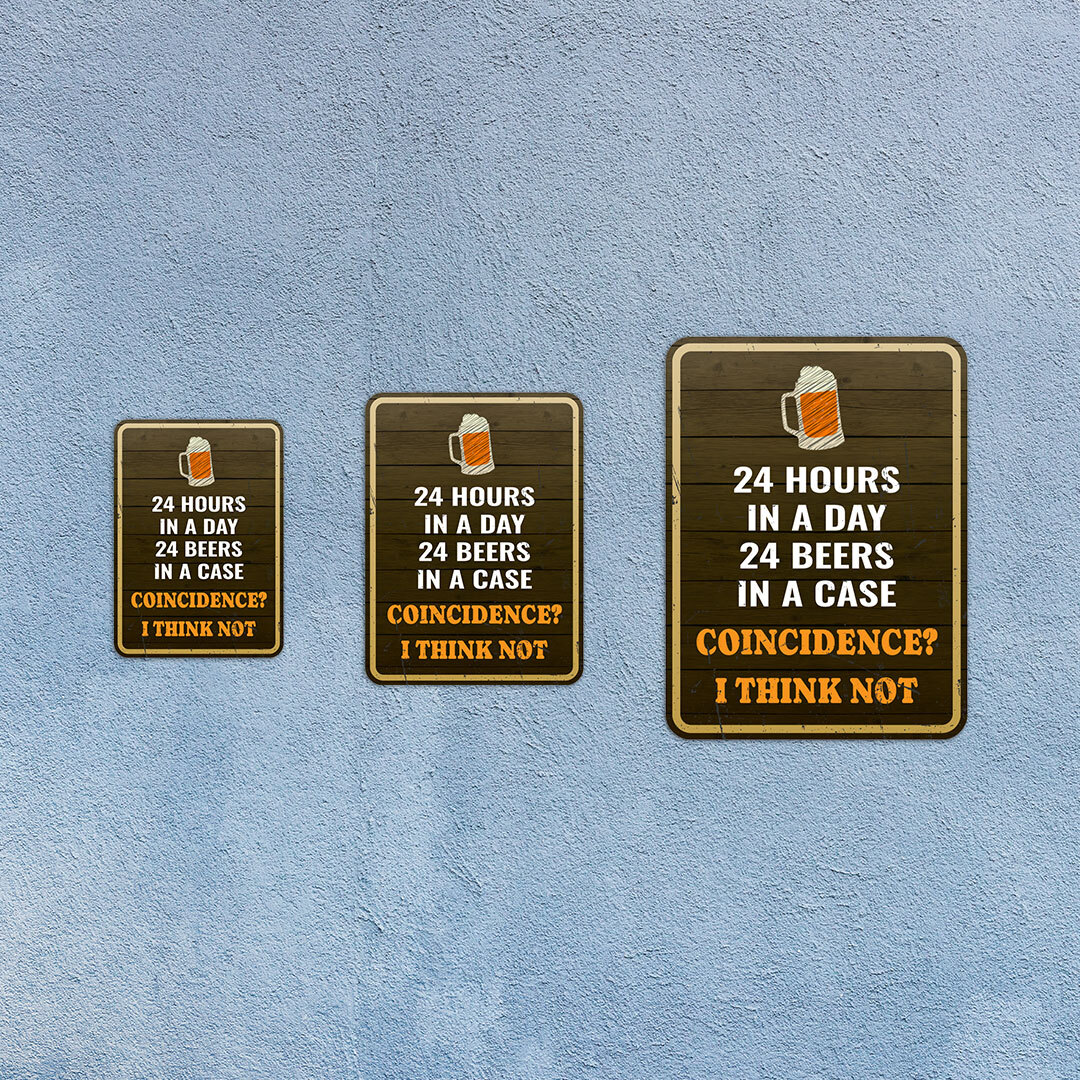 Portrait Round Plus 24 Hours In A Day 24 Beers In A Case Coincidence? …..