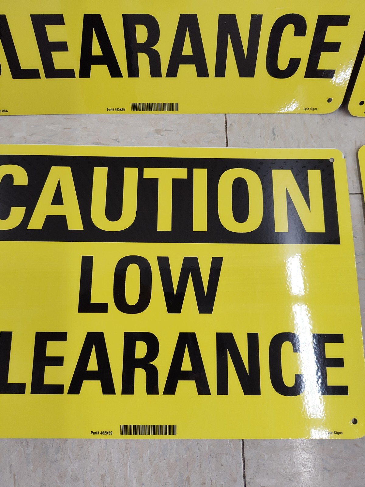 LYLE U4-1512-NA_14x10 Caution Sign,10 inx14 in,Aluminum