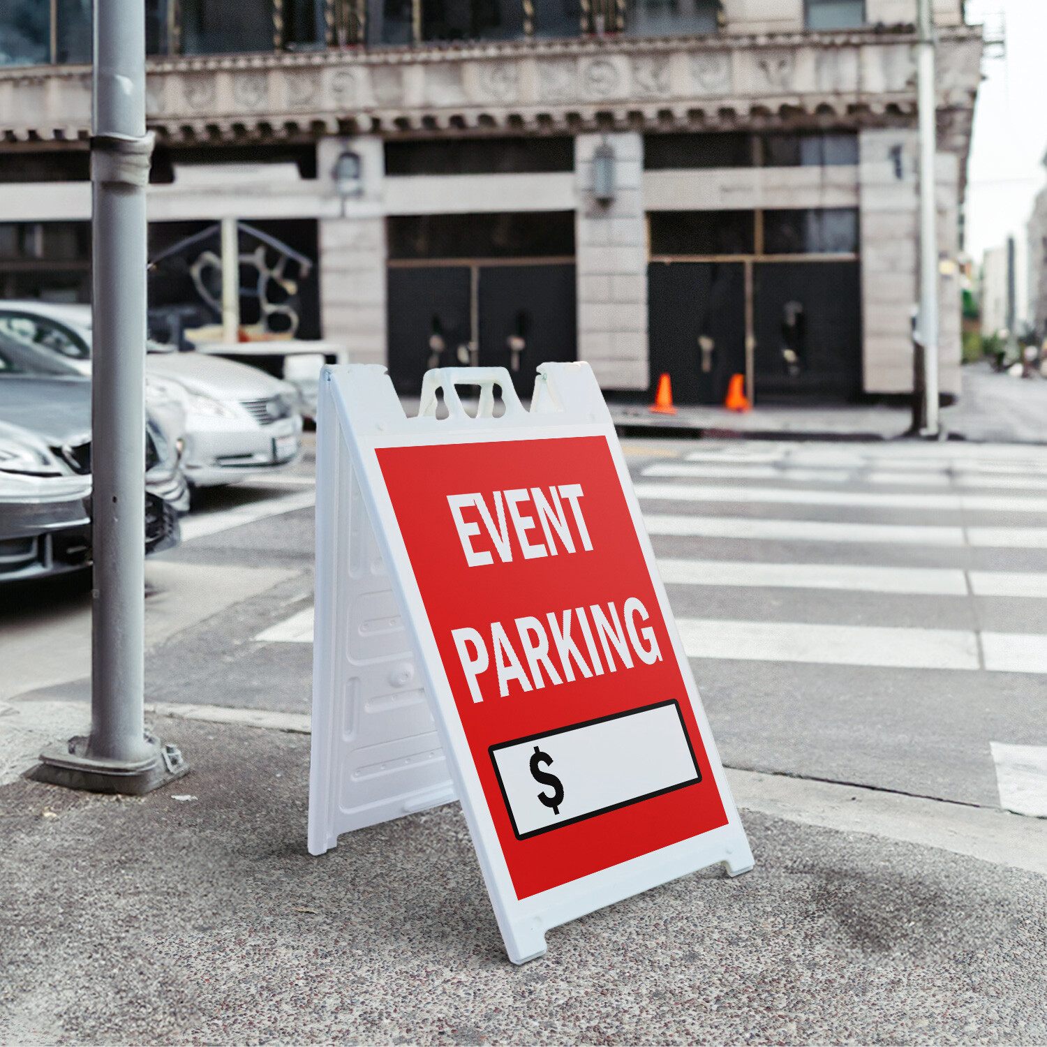 A-frame Sidewalk Event Parking With Price 24″ x 36″ Double Sided A-Frame Sidewal