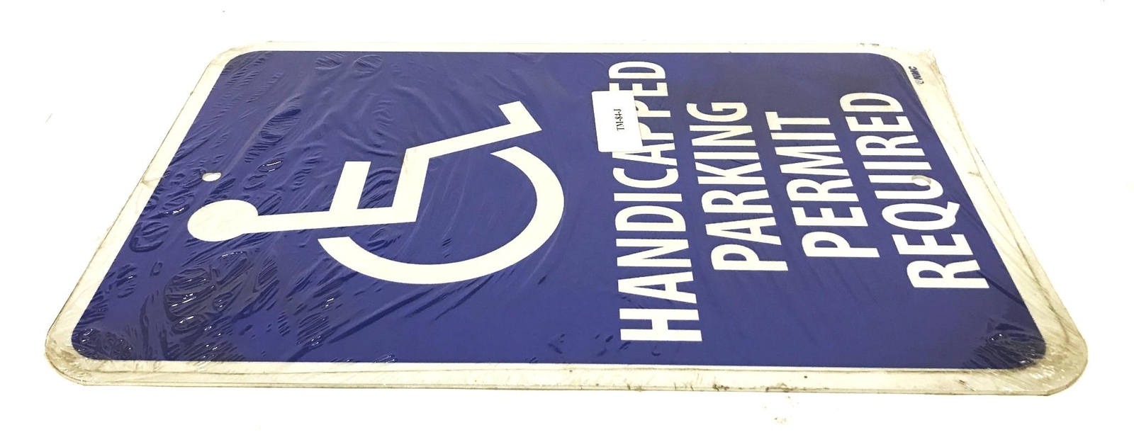 MFC Reflective “Handicapped Parking Permit Required” Parking Sign TM-84-J NOS