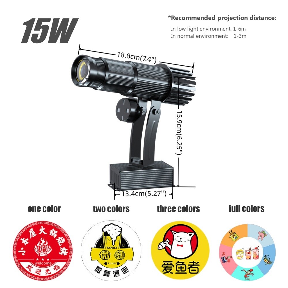 15-50W Indoor Projector Logo Gobo Lamp Christmas Decoration Advertising Customiz
