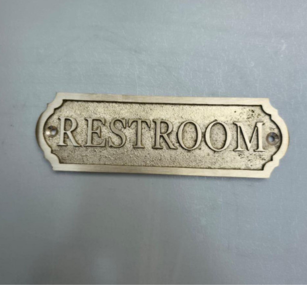 Personalized Brass Plaque Custom Name Plate Office Hotel Business Door Sign