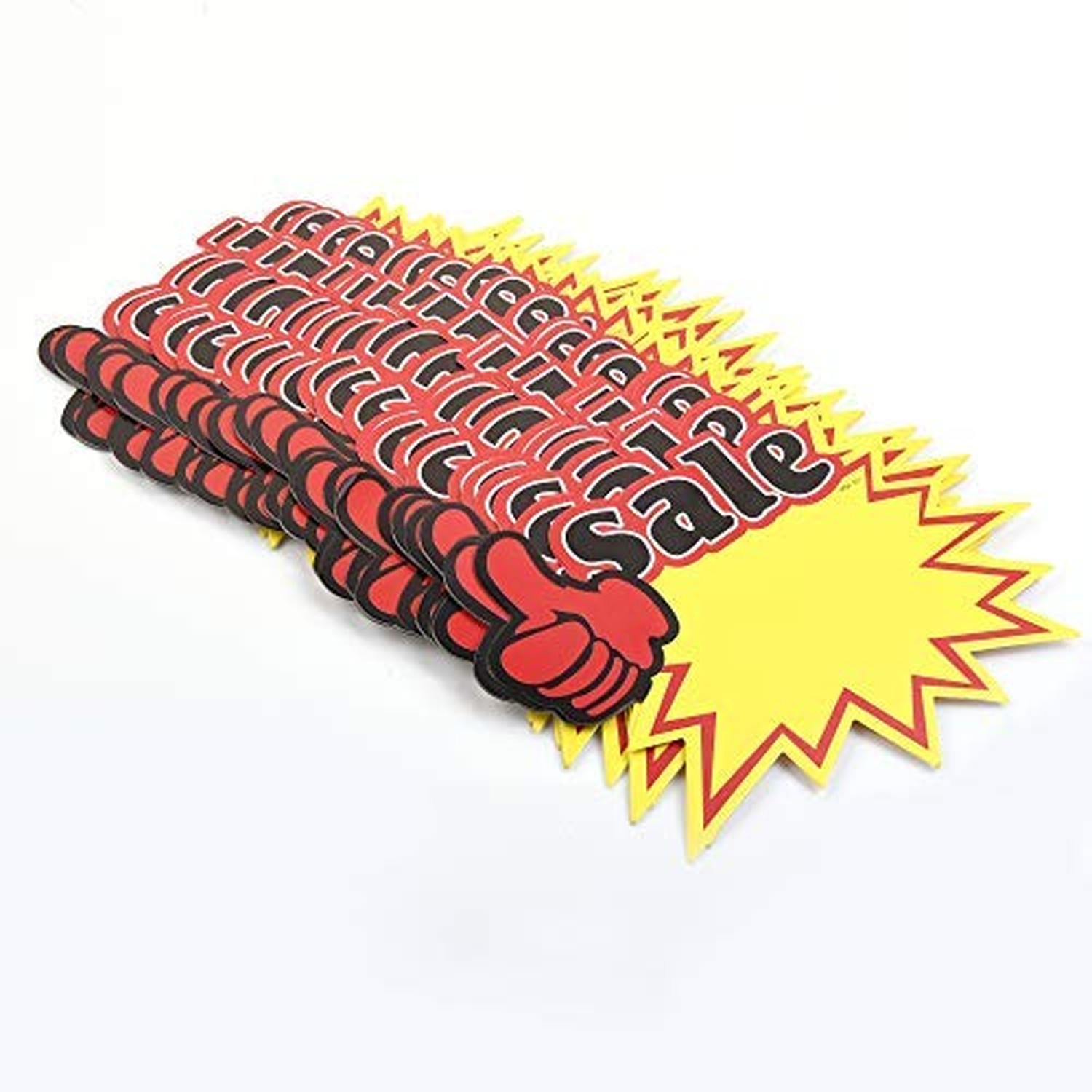 50pcs Blank Sales Promotion Retail Sale Signs with Bright Display Tags for St…