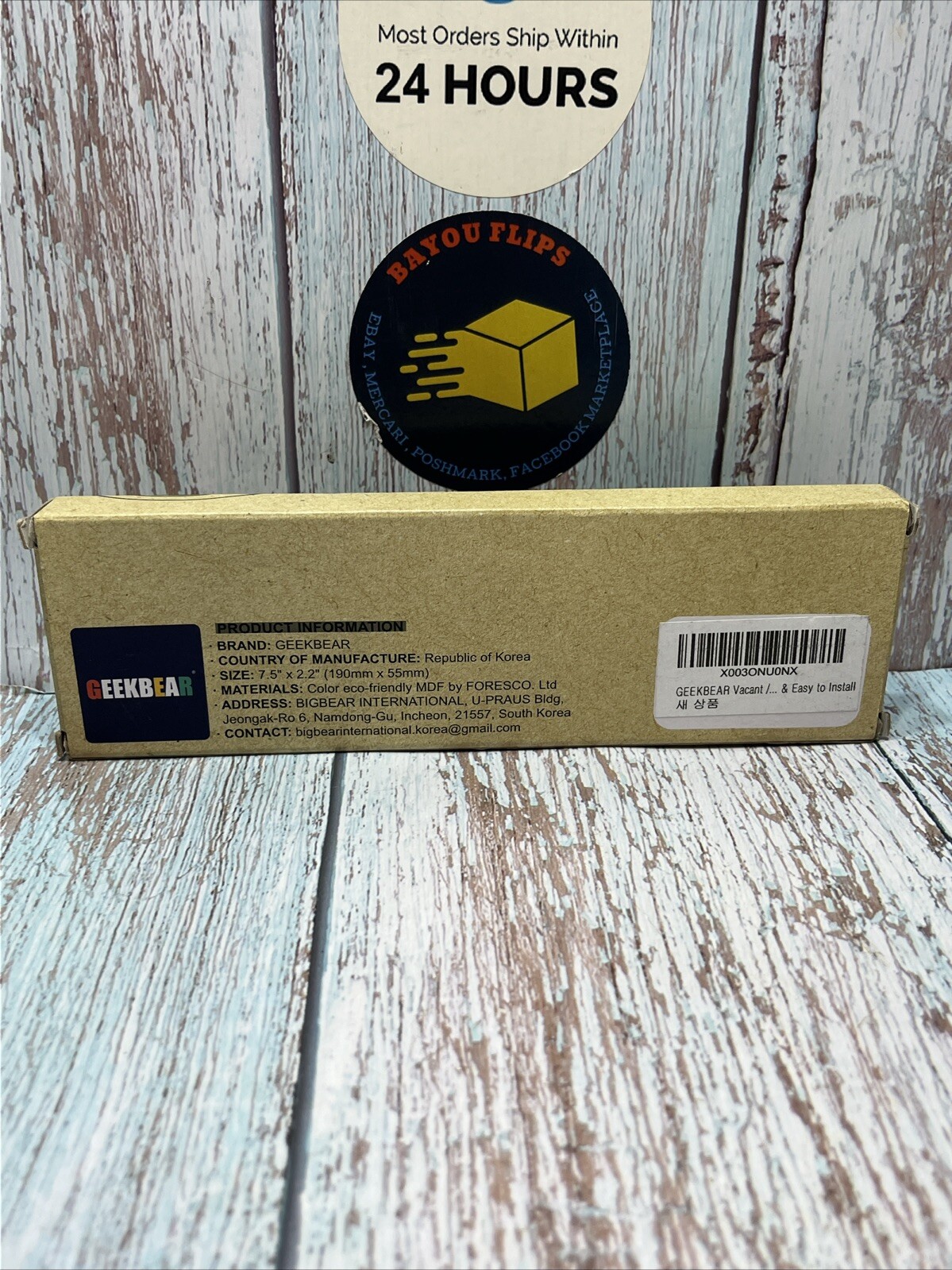Vacant/Meeting in Progress Slider Sign Gray – Made with Premium MDF Wood.NIB