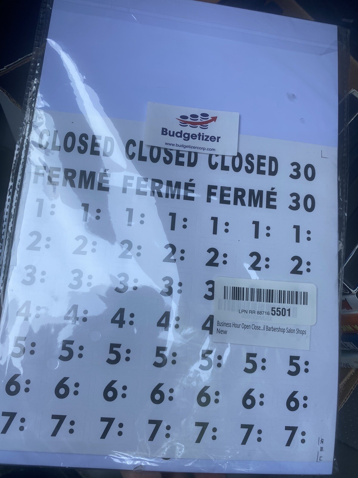 Double Sided “OPEN/CLOSED Please Call Again” w/ Chain sign 11.5 x 6