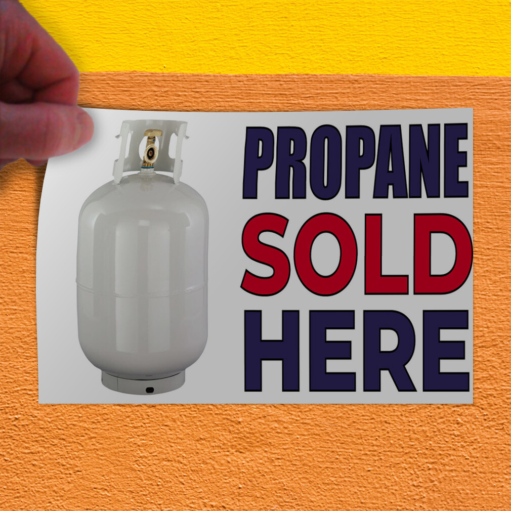 Decal Stickers Propane Sold Here Advertising Printing Vinyl Store Sign Label