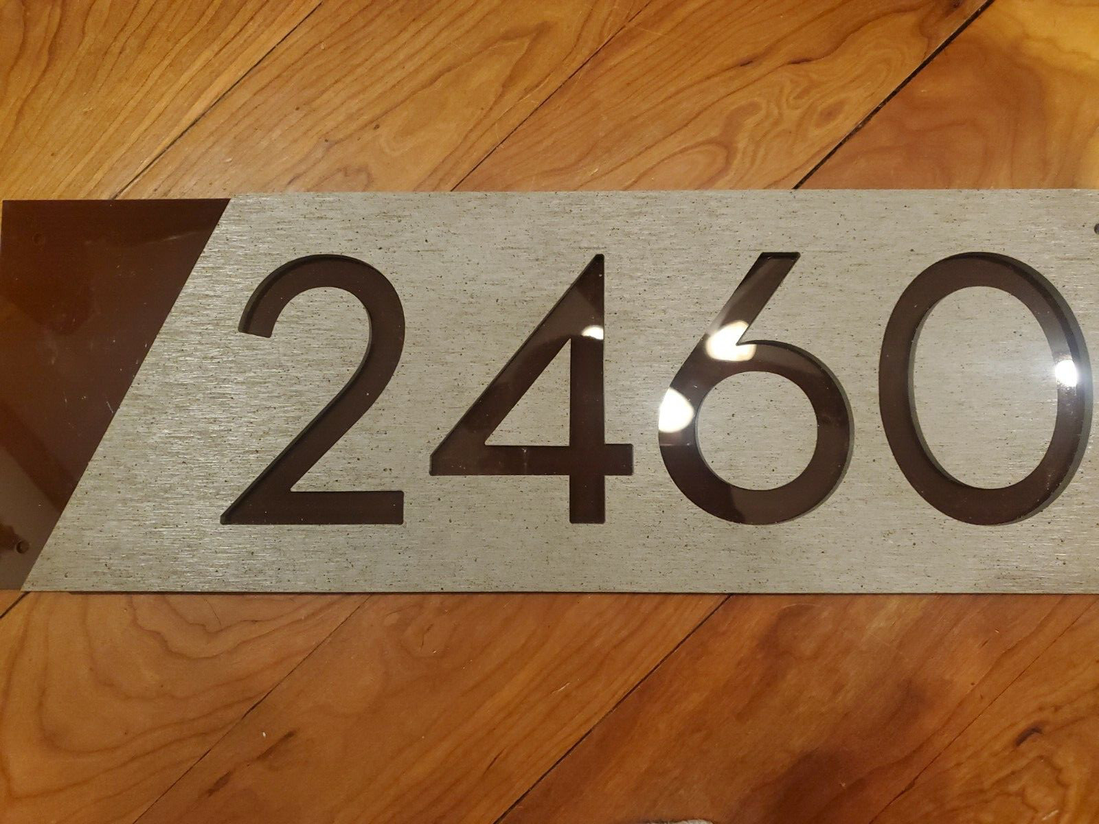 2460 House Number Laser Engraved Sign 7in × 20in