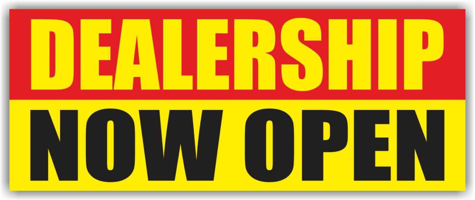 DEALERSHIP NOW OPEN Advertising Banner Vinyl Mesh Sign car pre-owned auto repair