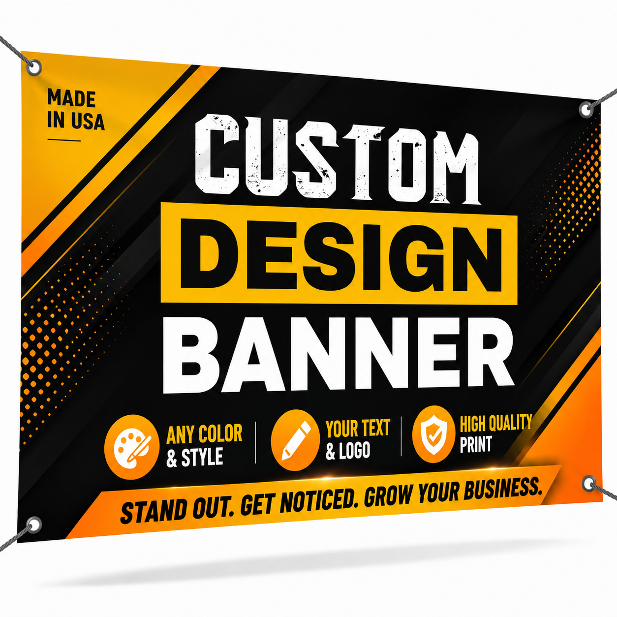 Custom Vinyl Banner Waterproof Outdoor UV Resistant 13oz Heavy Duty Fast Ship