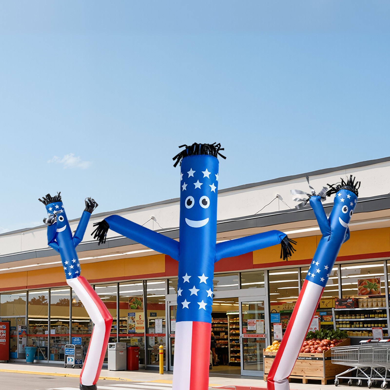 VEVOR Inflatable Tube Man 20-Feet Wacky Waving Dancing Tube Guy 18 in No Blower
