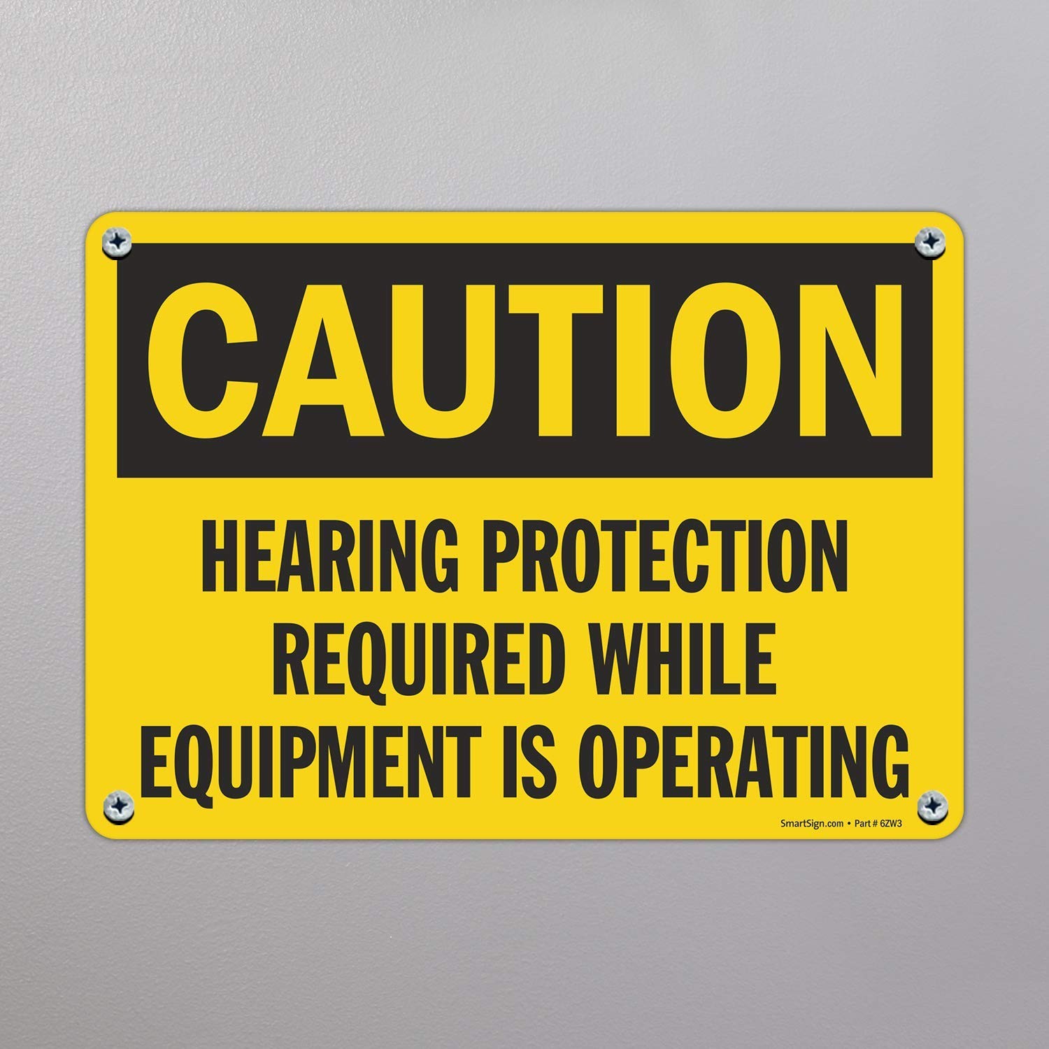 Smartsign – U9-1460-Na10X14 Caution – Hearing Protection Required While