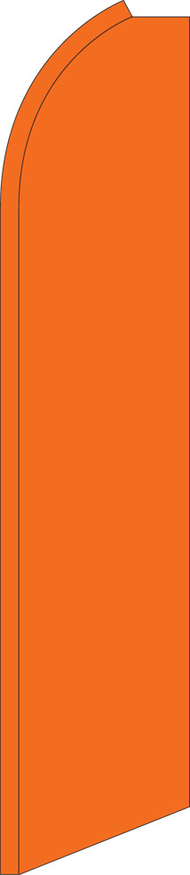 Solid Orange 15′ Tall Swooper Flag & Pole Kit Feather Super Bow Banner