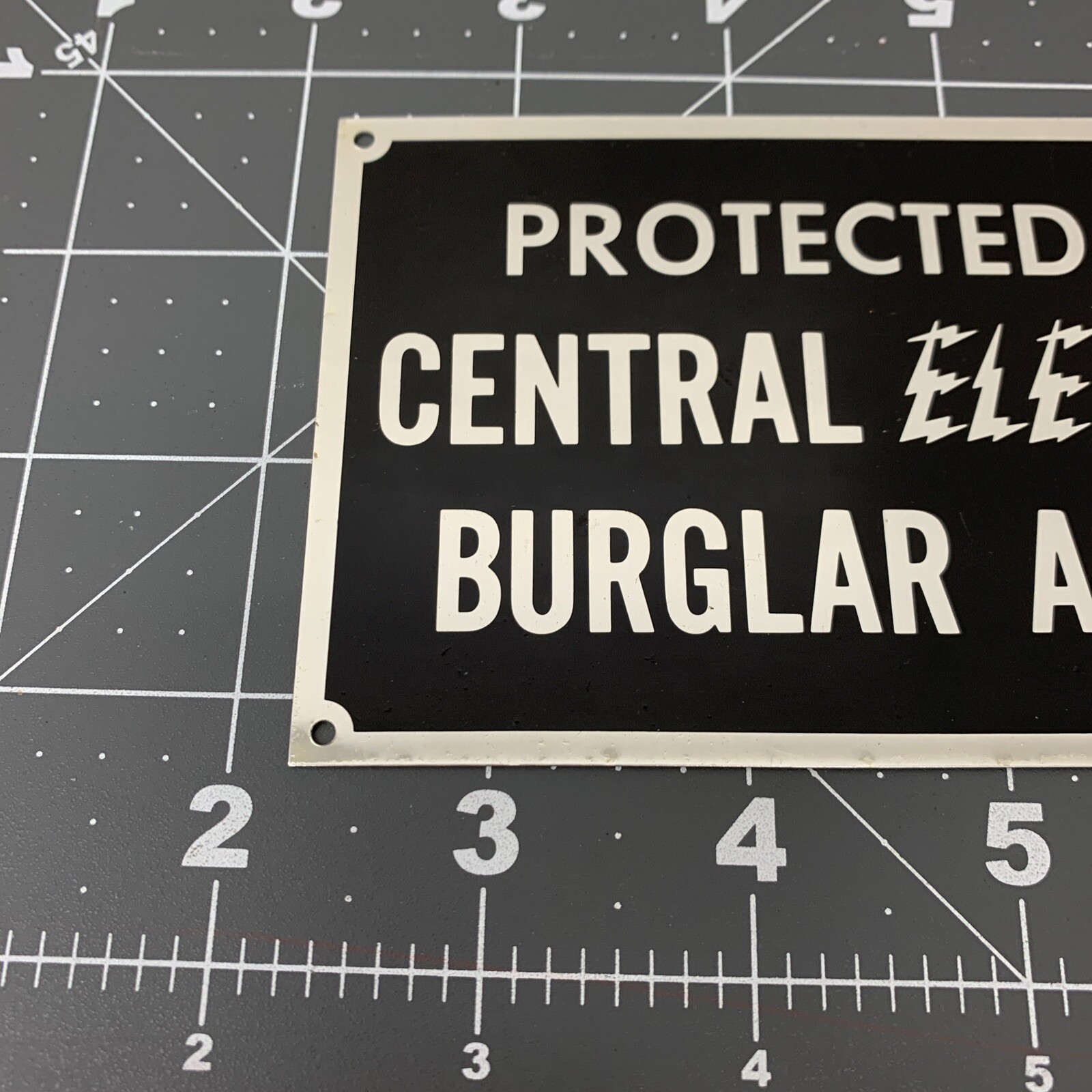 NEW METAL ALARM SECURITY SIGN CENTRAL ELECTRIC BURGLAR ALARM HOME BUSINESS