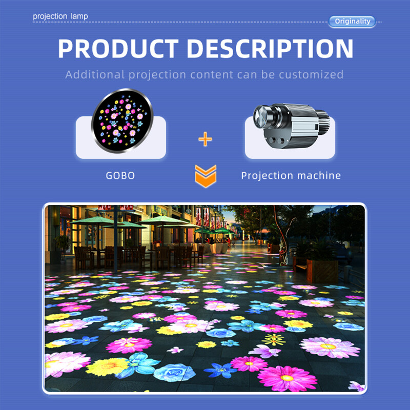 15W-600W Custom Dynamic Effect Projection Lights Waterproof LED Gobo Projector