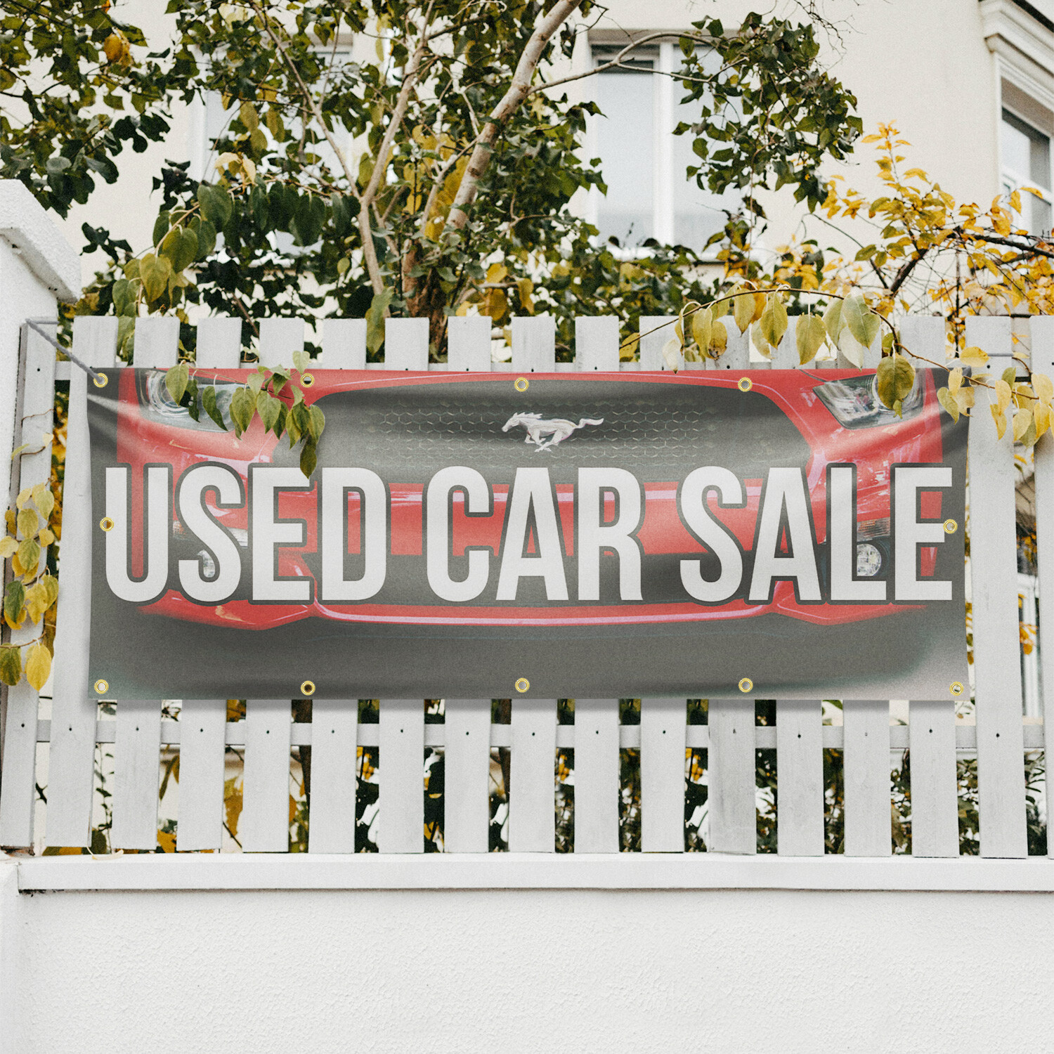 Used Car Sale Vinyl Banner Sign with Metal Grommets Heavy-Duty Single-Sided