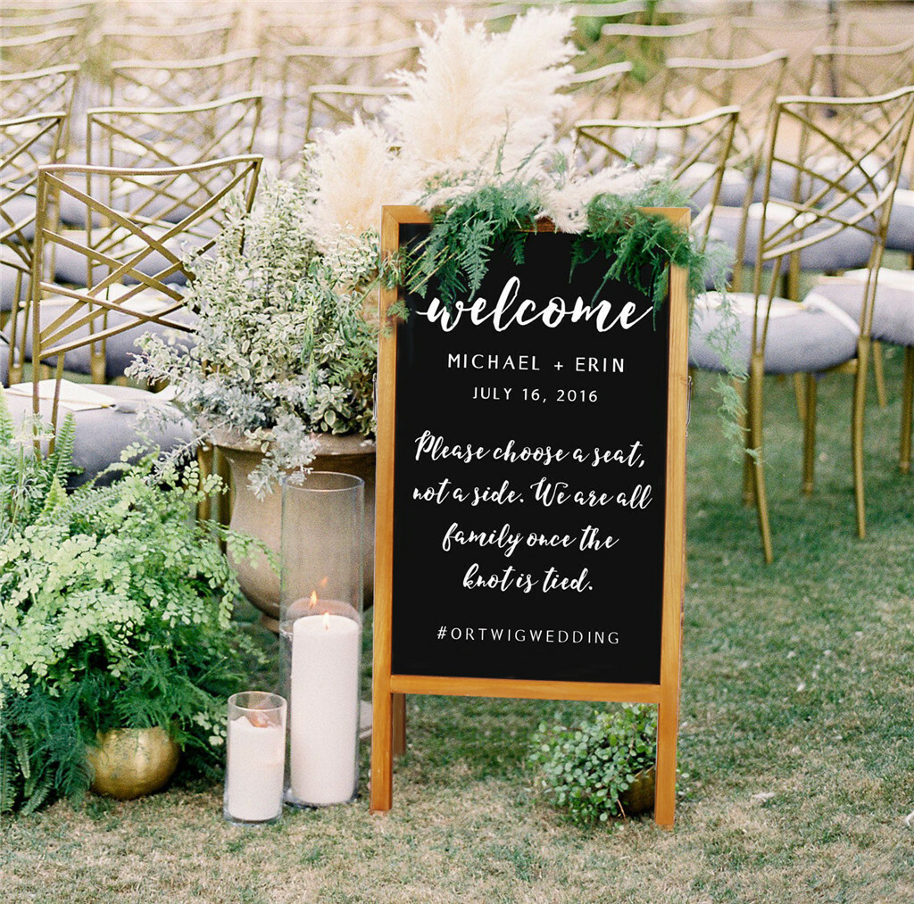 Heavy Duty Outdoor A Frame Sandwich Board Sidewalk Chalkboard Memo Sign Magnetic